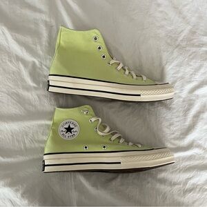Converse High-Top Sneakers in Light Green